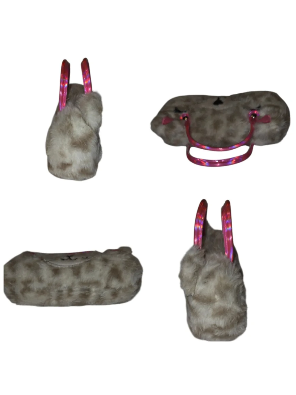 Kids Faux Fur Cat Eyeglasses Case